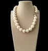 SPEDIZIONE GRATUITA + Collana con perle rotonde di perle bianche naturali del Mare del Sud da 12 mm, 18''