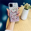 Capas de telefone de diamante de designer de luxo para iphone11 pro max xs xr 7 8plus cristal gradiente completo strass capa traseira para samsung s108940611