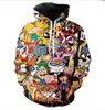 Whole-New Fashion Men Womens Cartoon Totally 90's Sweatshirt Joggers面白い3DプリントユニセックスフーディーズパンツZZ016240G