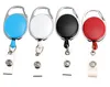 200 piezas retráctil Pull Key Ring Chain Reel ID Lanyard Nombre Tag Card Badge Holder Recoil Belt Key Ring Clip