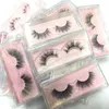 Nya minkfransar 3d mink ögonfransar 100% grymhet fria fransar handgjorda återanvändbara naturliga ögonfransar Populära falska Eeye Lashes Makeup e-serien