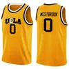 UCLA Russell 0 Westbrook Reggie 31 Miller Jersey NCAA University Kawhi 15 Leonard Дешевые оптовые баскетбольные майки Вышивка логотипов