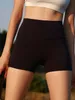 LU-61 femmes yoga train temps dos court taille bandeau poche short taille haute course Gym Sports shorts élastiques