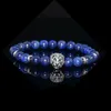 Moonstone Bead Bracelet Natural Gemstone Chakra Balanceamento Meditação Difusor de Óleo Essencial de Cristal Pulseira Presente dos Namorados