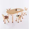 Tabouret fauve chaise animal meuble enfant cadeau maternelle bois massif petites chaises