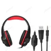 Auriculares para juegos GM-1 Auriculares para juegos ajustables de 3,5 mm Auriculares con micrófono Luz LED para teléfono PS4 PC