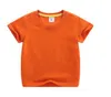 Kids Clothes Baby Solid T-shirts Boys Summer Short Sleeve Tops Girls Cotton Casual Shirts Toddler Boutique Tees Fashion Sports Blouses B5573