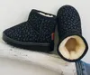 Nyaste baby barn skor vinter barn snö stövlar barn vattentät slip-on suede stövlar pojke tjejer leopard tryck tjockna hålla varm bomullstart