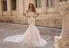 Berta 2020 Nuovi abiti da sposa a sirena Sweetheart Appliques in pizzo Abiti da sposa Sweep Train Sexy Backless Beach Abiti da noiva 206371195