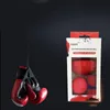 Vente Flash Balles réflexes d'entraînement de boxe de décompression, Type de port de tête, balles à haute élasticité, respirantes, absorption de la sueur, équipement de Fitness, rouge chaud S