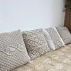 Bohemia Handmade Cotton Macrame Throw Pillow Cases Cover Pillow Divano Sofa Boho Home Decor Gift Crema Cuscino Cuscino decorativo 000