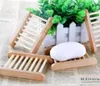 Home Wooden Natural Bamboo Soap Dishes Tray Holder Storage Rack Plate Box Container Bathroom Soap Saver Rectangular Sink Drainer Hand Craft KD