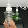 Glass Pipes Smoking blown hookah Manufacture Hand-blown bongs External glass gourd hookah kettle