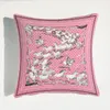 Hight Quality Pink Cushion Cover Velvet Digital Stampa Pillow Case Girls Camera da letto Castelli da letto Decorazione Decorazione Cuscino