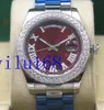 Men's Fashion Wristwatches High Quality Day-Date 41MM 18k Yellow Gold Diamond Automatic Mechanical Mens Watch Men's Sport Asia 2813 WristWa