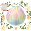 Arcobaleno glitter tulle rotolo paillettes cristallo organza tessuto trasparente fai da te regalo artigianale gonna tutu decorazione di nozze per la casa ZC0600