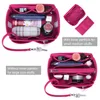 Purse Organizer Felt Bag Organizer Insert Shaper Purse Organizer with Zipper Fit all kinds of Tote purses Cosmetic Toiletry Bags245R