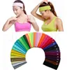 23 Bonbonfarben Baumwoll-Sport-Stirnband Yoga Laufen elastisches Baumwollseil Schweiß absorbierendes Stirnband dc514