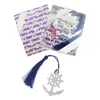 20PCS Anchor Bookmark with Tassel Nautical Wedding Favors Birthday Gifts Bridal Shower Beach Theme Event Keepsake Party Giveaways Ideas