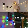 LED Garden Decoration Lawn Lampa 5m 220 V 10/20 LED Globe Bulb String Lights Outdoor Patio Yard Krajobraz Ślub Boże Narodzenie