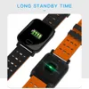 A6 심박수 모니터가있는 스마트 시계 스포츠 피트니스 트래커 혈압 통화 미리 알림 Smartwatch Android IOS 스마트 팔찌