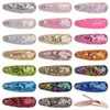 Girls Mermaid Sequins Barrettes Cute Colorful Snap Hairpin Rainbow Glitter BB Hair Clips Kids Children Bangs Hairclip Hair Accessories E4704