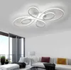Yeni Modern LED Tavan Işıkları Oturma Odası Yemek Odası Çalışma Beyaz Kahve Rengi Yaratıcı Ev Dekorasyon Avize 90-265v Myy