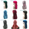 Mens Velvet Durags Bandana Turbante Sombrero para mujeres Pelucas Doo Hombres Durag Biker Headwear Diadema Sombrero de pirata Du-RAG Accesorios para el cabello sombrero de cosplay