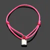 Braccialetti con promessa di corda a mano Fashion Lock pulsara per uomo e donna Regalo per gli amanti dei gioielli alla caviglia per matrimoni04