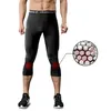 Basketbyxor 3/4 Komprimering Running Byxor Män Beskurna Tights Basketball Leggings Sport Bottoms Jogging Collision Knees