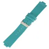 Högkvalitativ 23mm läderband Brown Blue Watch Band Natural Träklockor Ersättning Pin Buckle Twopieces Wristband7024375