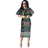 Vestidos الفساتين الأفريقية موضة جديدة فراشة طوق الملابس dashiki الأفريقية زائد الحجم مثير حزب اللباس WY3110