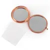 Fashion Rose Gold Compact Cosmetic Mirror DIY Hollow Makeup Mirror 58 mm Epoxy Sticker 5 pieceslot 184104310747