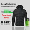 Warm Winter Heren Verwarmde Jas USB Elektrische Batterij Verwarming Hooded Jacket Outdoor Skiën Thermische Kleding Winter Parkas Jas