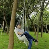 Nordic Style White Hammock Outdoor Indoor Garden Dormitory Bedroom Hanging Chair For Child Adult Swinging Single Safety Hammock3044535314