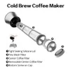 Kaffebryggare Pott Mocha Cold Brew Cafetera Filter Kaffekot Läckerätt Tjockt glas Tea Infuser Percolator Tool