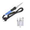 Freeshipping Nyaste 60W 220V EU Electric Lödning Iron Kit Justerbar Temperatur Svetsstartverktyg 23x18x4cm