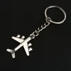 Personalisierter Antik-Silber-Anhänger für Damen und Herren, Fluggesellschaft, Modellflugzeug, Schlüsselanhänger, Flugzeug-Geldbörse, Auto-Schlüsselanhänger, Ring, Flugzeug-Schlüsselanhänger 837