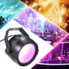 Disko 10 W RGB UV COB LED Par Işık Kablosuz Uzaktan Kumanda Sahne parlak Pürüzsüz Aydınlatma Lambası DJ DMX Işıkları Parti Barlar ...