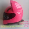 NITRINOS Motorcycle Helmet Women Moto Helmet Moto Ear Personality Full Face Motor 4 Colors Pink Yellow Black White1292f