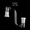 Glass Drop Down Adapter 14mm 18mm Male Female Glass Drop down Adapters Smoking Accessories For Beveled Edge Quartz Banger Glass Bongs Rigs