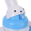 240ml Cute Rabbite Baby Feeding Cup with a Straw BPA Children Learn Feeding Drinking Handle Kids Water Bottles Training Cup189c