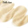 Bella Hair 613 Biondo Top Chiusure in pizzo Estensioni dei capelli vergini brasiliani Onda corporea 4x4 5x5 6x6 7x7 Parte libera di capelli umani al 100% Pre pizzicata Chiusura con nodi candeggiati SALDI