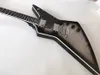 High-end all-new muskrat black and white hybrid high-end explorer goose electric guitar classic silver