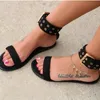 Sandales 2021 femmes chaussures plates transparentes grande taille femme clair dames romain plage Sandalias Mujer1