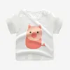 Mode Katoen zus broer Kinderen Kids Cartoon Print T-shirts Tops Kleding Tee