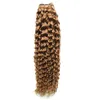100% Human Włosów Wiązki 1 PC Kinky Curly 8-30 cal Rozszerzenia włosów Non-Remy Brazylijski Włosy Wiązki 100g
