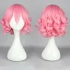 Boyutu: ayarlanabilir sentetik Seç renk ve stil Kısa Kıvırcık Dalgalı Saç Tam Peruk Anime Cosplay Parti Peruk Hairpieces perukları