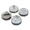 A New Type of Four-Layer Smoke Grinder for Flat Aluminum Alloy with Flower Coating 50mm Manual Metal Smoke Grinder