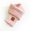 Moda encantadora niña niñas bufanda de invierno bufandas calientes bufandas para bebés sólidos tejidos suaves de tejido chal chal niños estiramiento para niños pequeños SCA8904518
